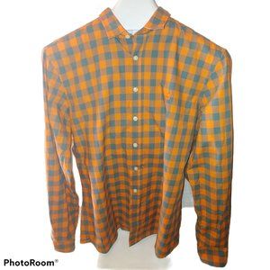 Thomas Pink Button Up Orange Check M
